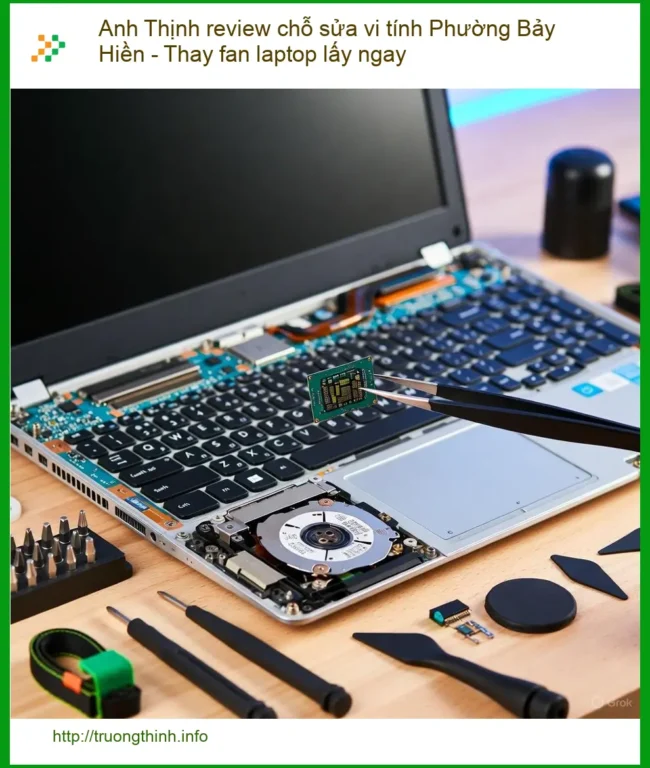 Sửa máy Phường Bảy Hiền - Thay fan laptop lấy ngay, uy tín Trường Thịnh