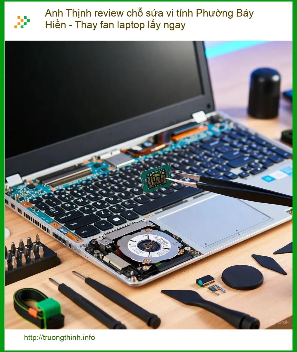 Sửa máy Phường Bảy Hiền - Thay fan laptop lấy ngay, uy tín Trường Thịnh