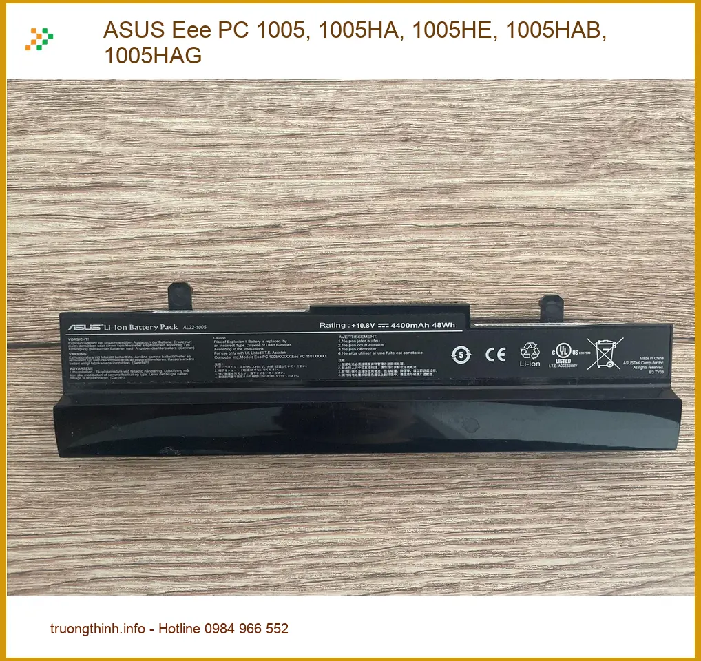 Pin Laptop ASUS Eee PC 1005, 1005HA, 1005HE, 1005HAB, 1005HAG