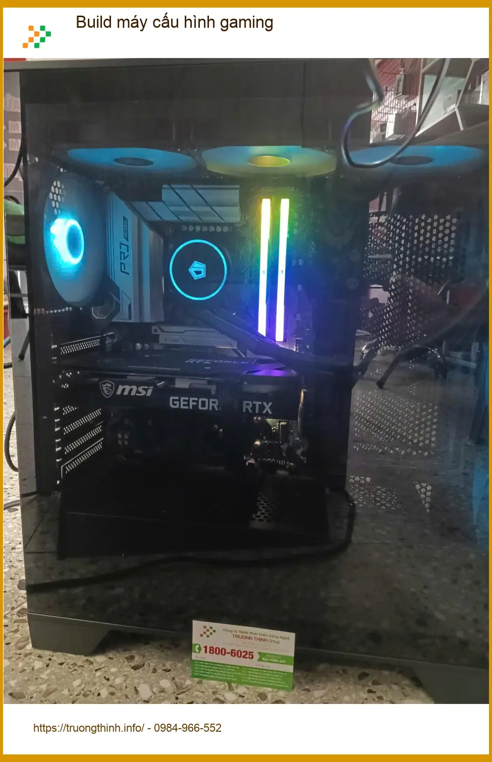 Tiệm build máy cấu hình gaming Quận 7 - Anh Đạt review build PC gaming ảnh thực tế 2
