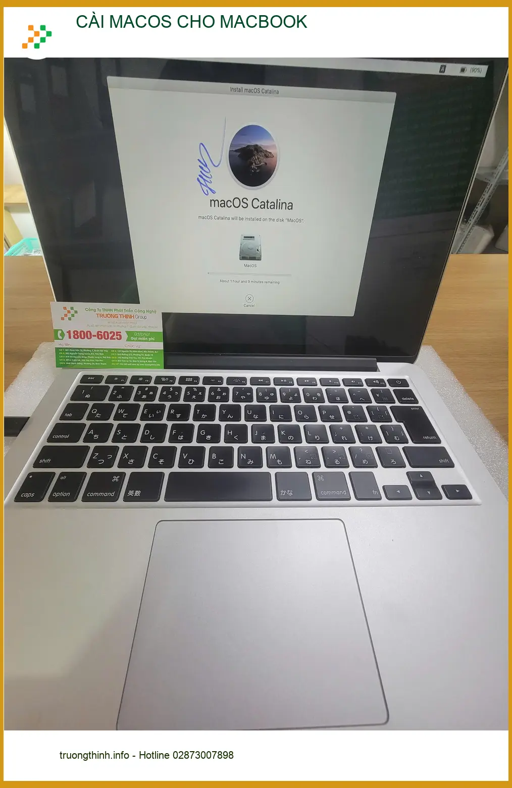 Anh Quang kiến trúc sư - Dịch vụ Cài macOS cho MacBook Quận Tân Bình lấy liền ảnh thực tế 1
