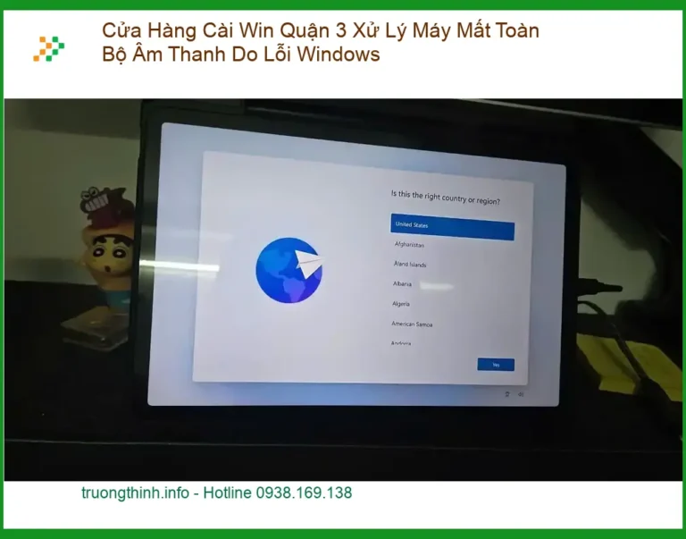 Cài Win Quận 3 Xử Lý Máy Mất Âm Thanh - Trung tâm hỗ trợ kỹ thuật