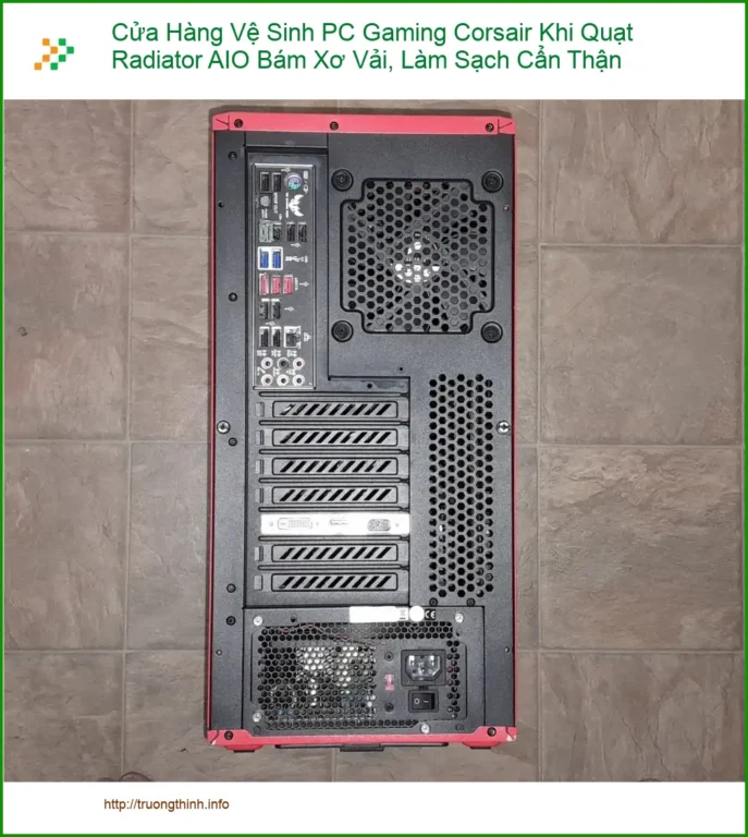 Vệ Sinh Máy Tính Corsair Quạt AIO Bám Xơ - Cửa hàng PC Gaming TPHCM
