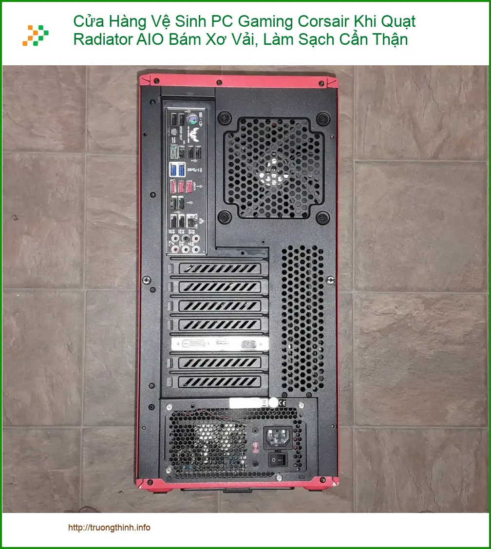 Vệ Sinh Máy Tính Corsair Quạt AIO Bám Xơ - Cửa hàng PC Gaming TPHCM