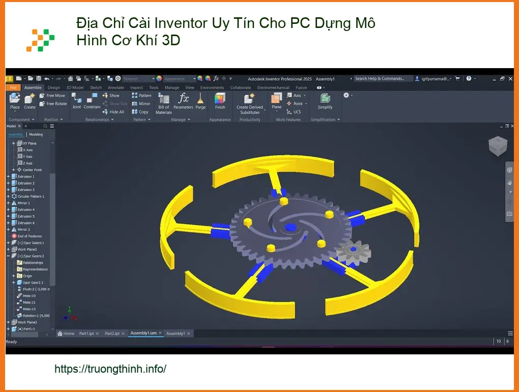 Cài Đặt Máy Tính Inventor 3D Uy Tín - Địa Chỉ Trung Tâm Hỗ Trợ Gần Đây