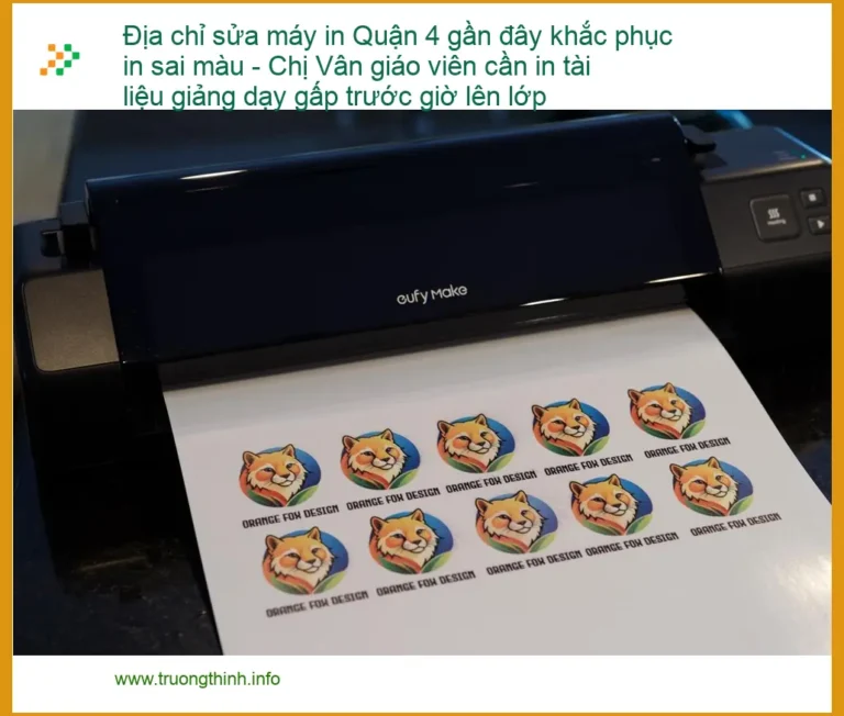 Sửa Chữa Nạp Mực Máy In Quận 4 Sai Màu - Điện thoại xử lý gấp