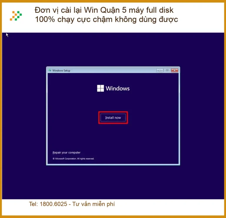 Windows Đơn vị cài lại Win Quận 5 máy full disk 100% - Trung tâm hỗ trợ gần đây