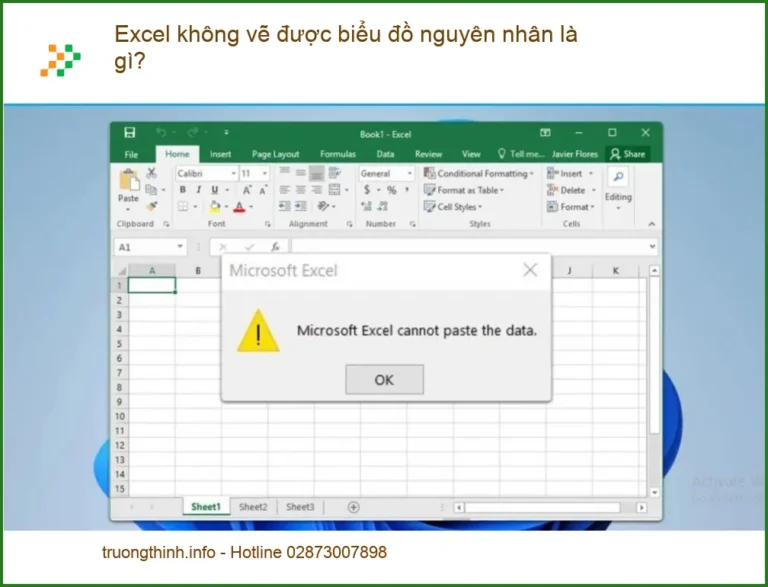 Văn phòng Excel không vẽ được biểu đồ - Địa chỉ sửa lỗi uy tín TPHCM