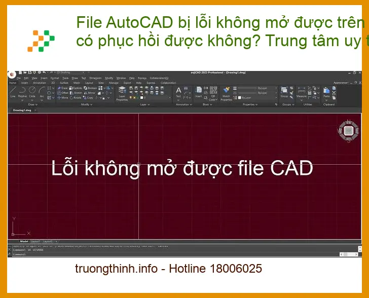 Khôi Phục Dữ Liệu File AutoCAD lỗi không mở - Địa chỉ uy tín TPHCM