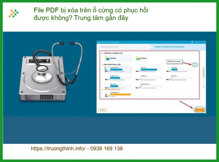 Khôi Phục Dữ Liệu File PDF bị xóa ổ cứng - Trung tâm cứu dữ liệu uy tín TPHCM