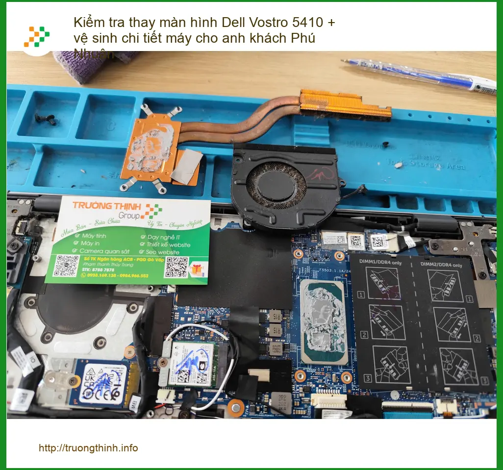 Trung tâm thay màn hình Dell Vostro 5410, vệ sinh máy Anh Khánh Quận Phú Nhuận ảnh thực tế 1