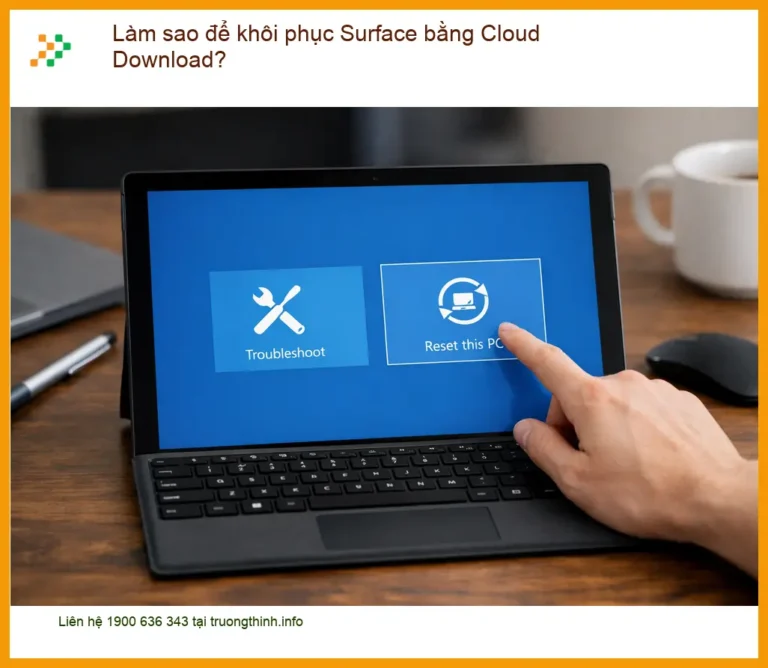Làm sao để khôi phục bằng Cloud Download trên Surface - Trung tâm hỗ trợ gần đây