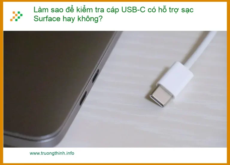 Làm sao để kiểm tra cáp USB-C có hỗ trợ sạc không? - Trung tâm hỗ trợ kỹ thuật TPHCM