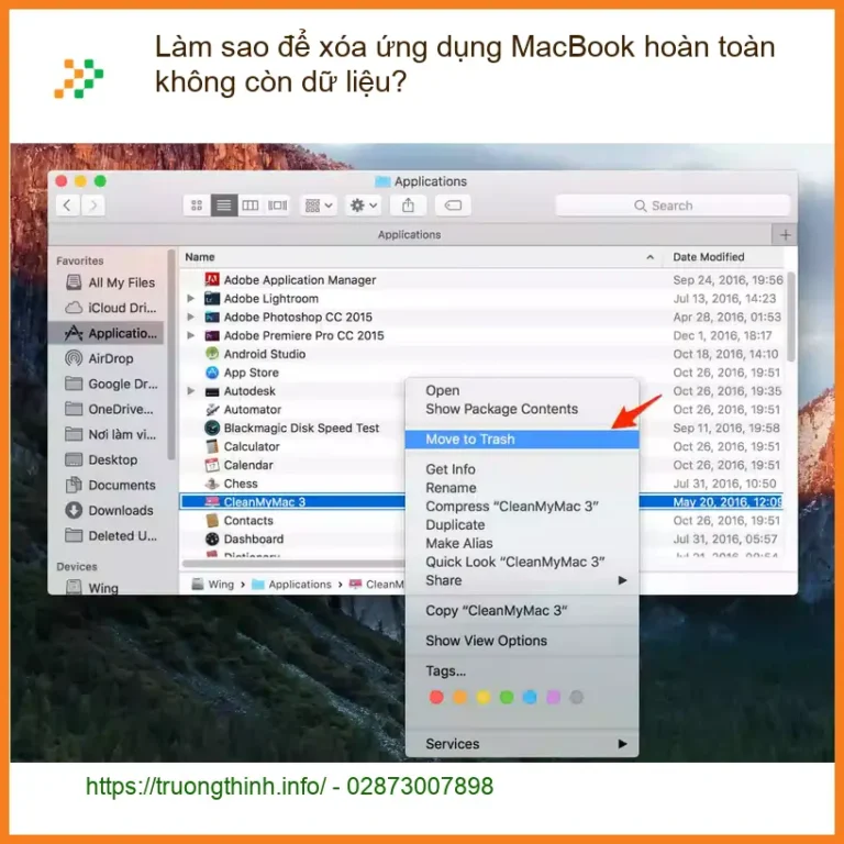 Macbook Làm sao để xóa ứng dụng hoàn toàn không dữ liệu? - Tự xử lý