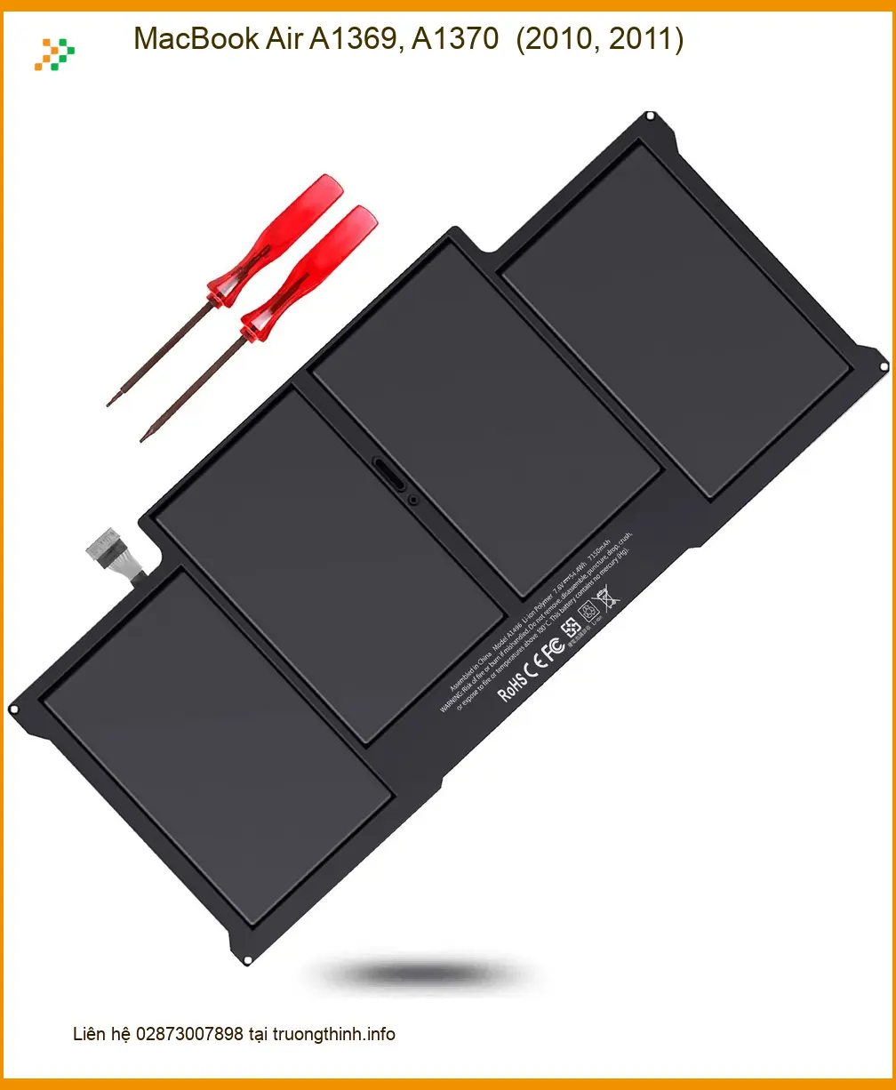 Pin Laptop APPLE MacBook Air A1369, A1370 - Thay Nhanh Tại Trung Tâm TPHCM