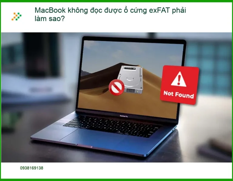 Macbook không đọc được ổ cứng exFAT - Cách tự xử lý tại nhà
