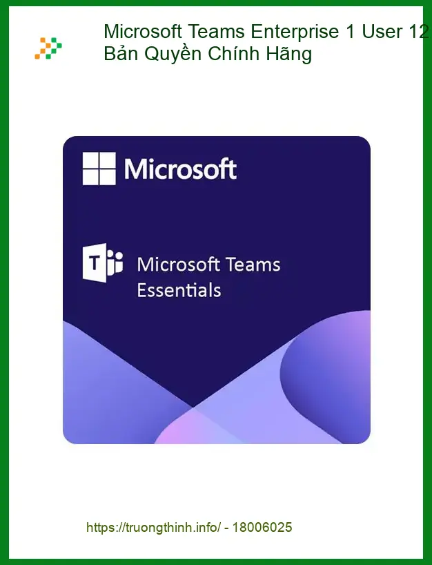 Office Bản Quyền Microsoft Teams Enterprise 1 User - Cài Đặt Tận Nơi TPHCM