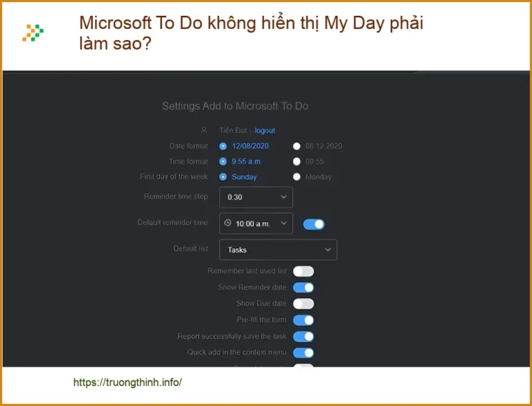 Văn phòng Microsoft To Do không hiển thị My Day: Khắc phục lỗi - Cách tự xử lý tại nhà