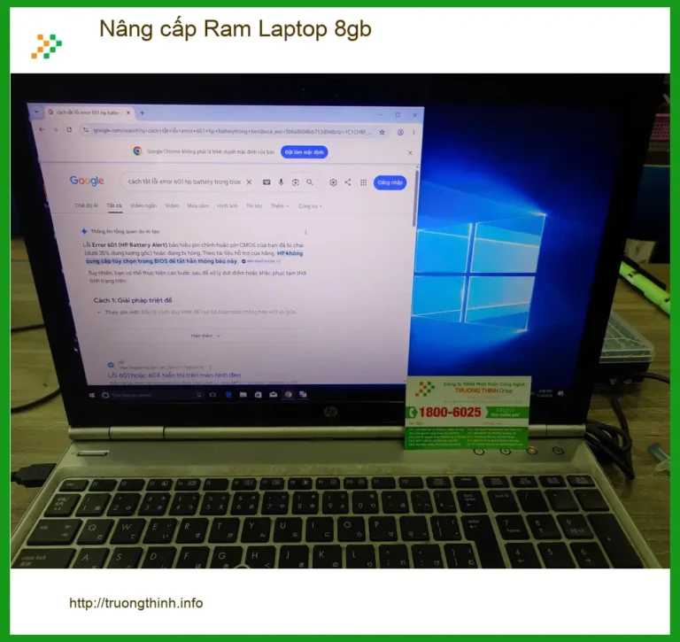 Chị Thảo chủ shop thời trang Quận 7 nâng cấp Ram Laptop 8gb lấy ngay