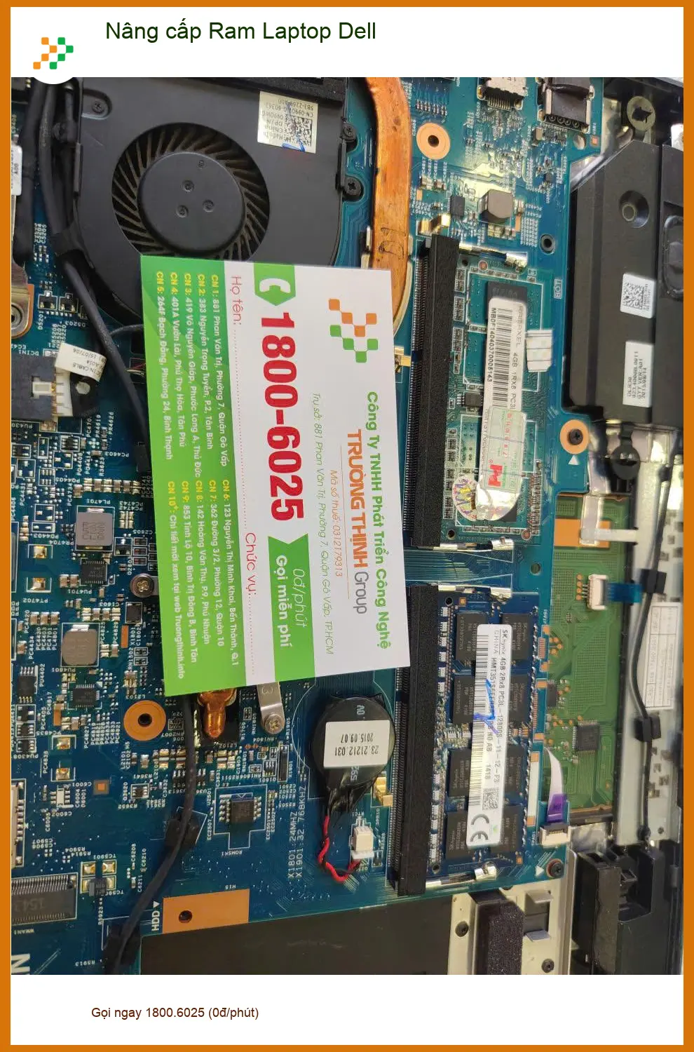 Chị Thanh nhân viên văn phòng Nâng cấp Ram Laptop Dell Quận 7 uy tín