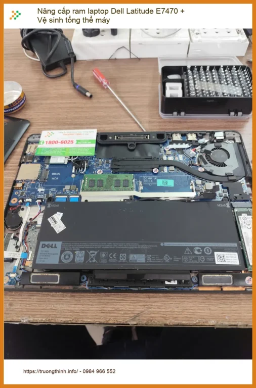 Tiệm nâng cấp ram laptop Dell Latitude E7470, vệ sinh Quận Phú Nhuận - Anh Sỹ