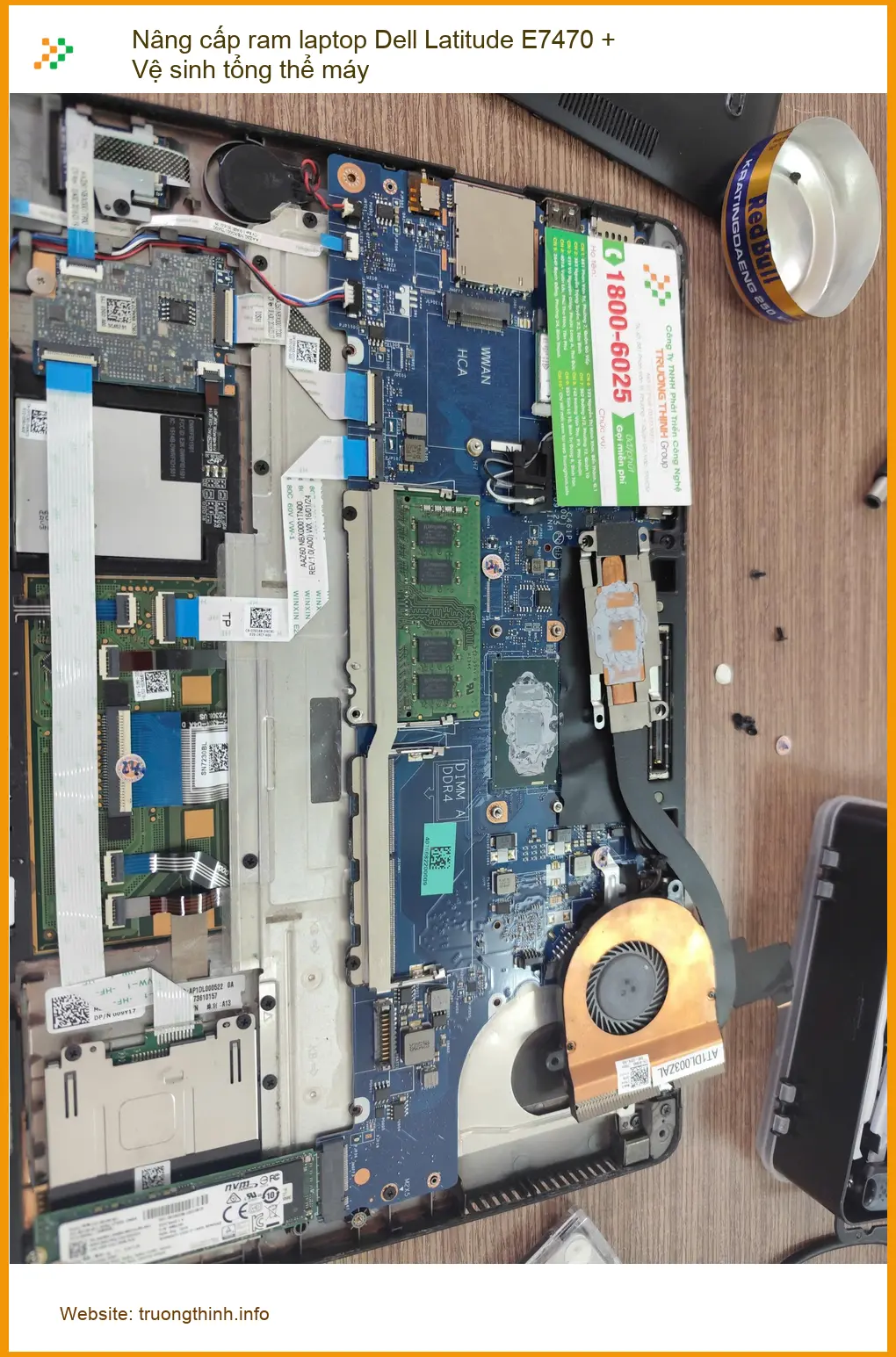 Tiệm nâng cấp ram laptop Dell Latitude E7470, vệ sinh Quận Phú Nhuận - Anh Sỹ ảnh thực tế 1