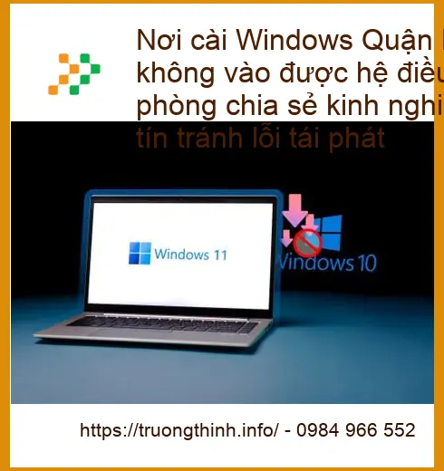 Windows cài Quận Bình Tân lỗi BIOS không vào HĐH - Trung tâm sửa uy tín