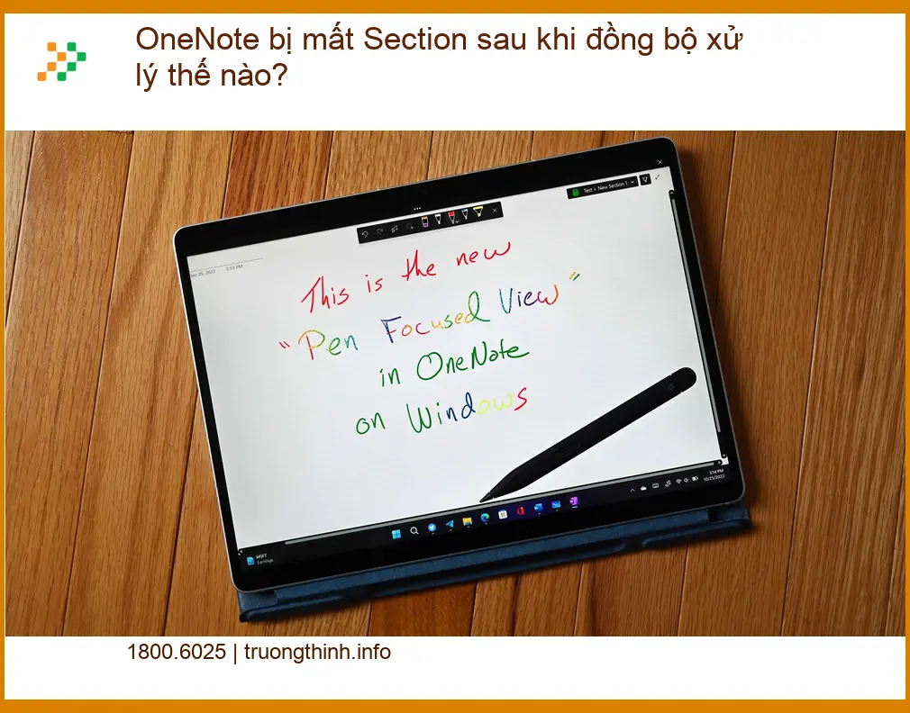 OneNote mất Section sau đồng bộ? Xử lý thế nào? - Trung tâm hỗ trợ