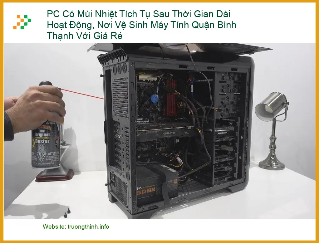 Vệ Sinh Máy Tính PC Có Mùi Nhiệt Tụ Bình Thạnh - Trung Tâm Giá Rẻ