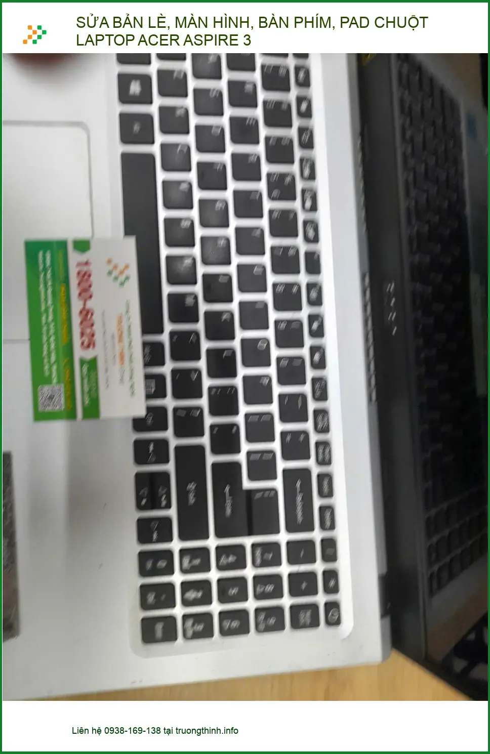 Chú Thành tìm tiệm sửa bản lề, màn hình laptop Acer Aspire 3 Quận 12 lấy ngay ảnh thực tế 2