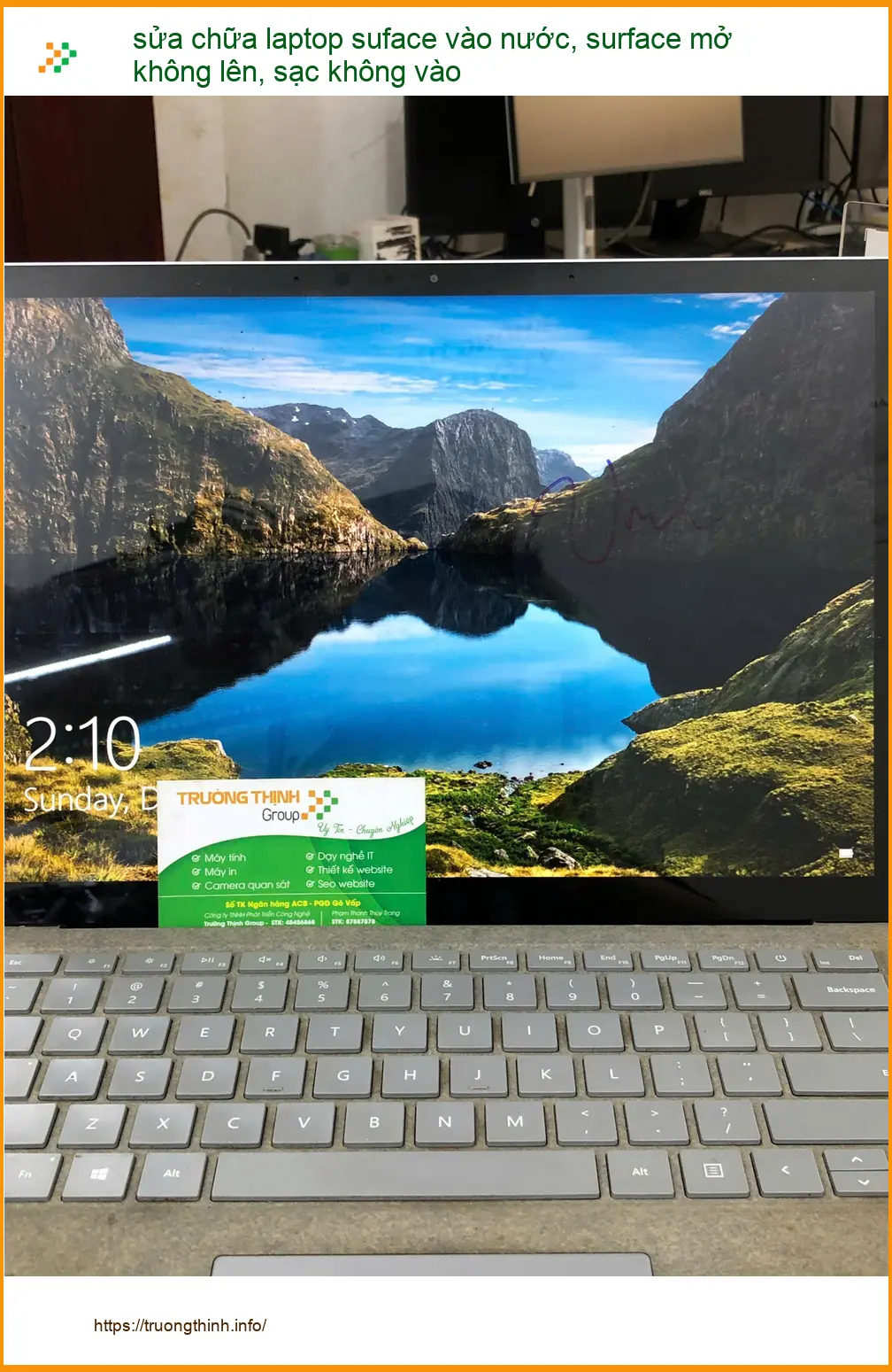 Trung tâm sửa chữa Surface vào nước Bình Thạnh - Anh Khôi kinh doanh review ảnh thực tế 2