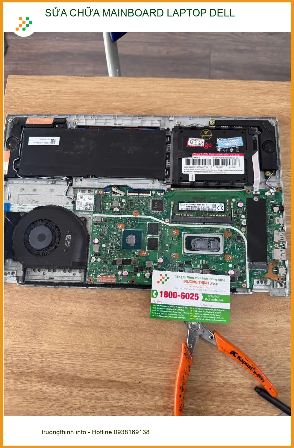 Anh Quang kỹ sư sửa mainboard laptop Dell Quận Tân Bình - Review trung tâm uy tín
