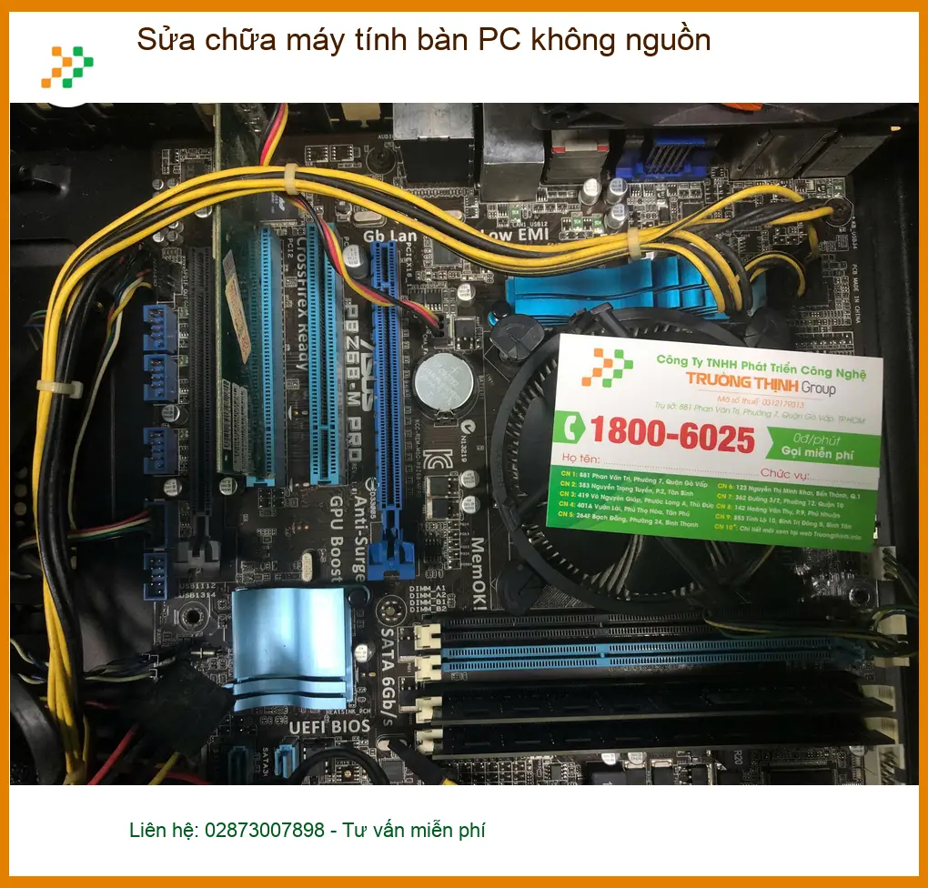 Bác Vinh cần khắc phục máy tính bàn PC không nguồn Quận Bình Tân giá rẻ ảnh thực tế 1