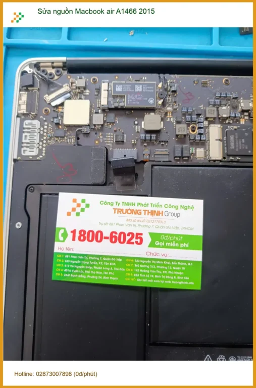 Chỗ sửa nguồn Macbook Air A1466 2015 Quận Tân Phú - Anh Phúc cần ngay.