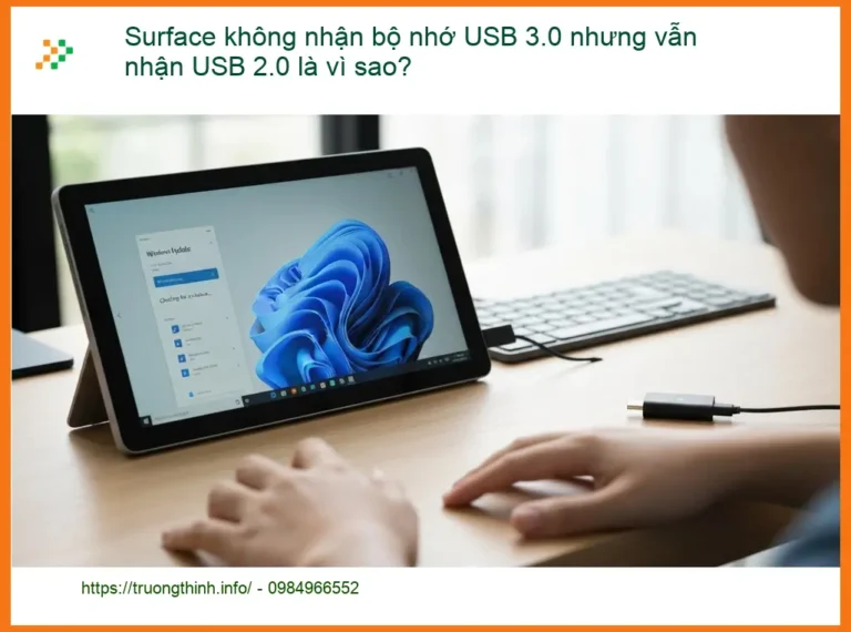 Surface không nhận USB 3.0 nhưng 2.0 vẫn chạy - Trung tâm hỗ trợ gần đây