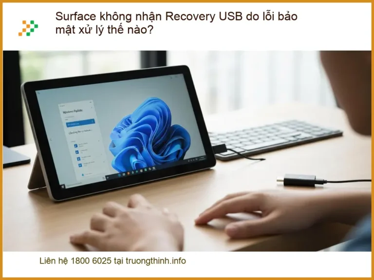 Surface không nhận Recovery USB do lỗi bảo mật - Trung tâm hỗ trợ gần đây
