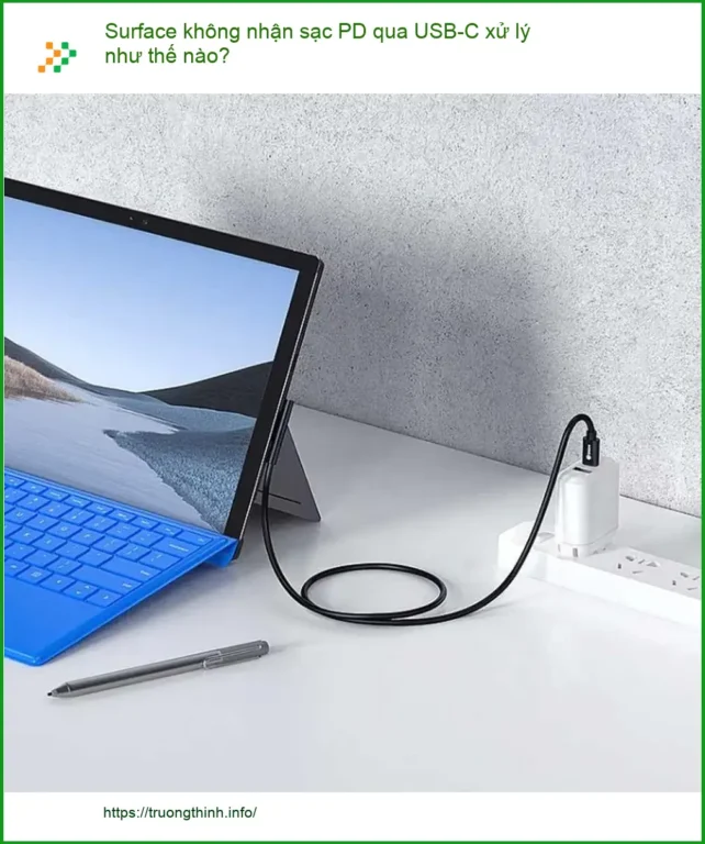 Surface không nhận sạc PD qua USB-C cách khắc phục - Trung tâm hỗ trợ