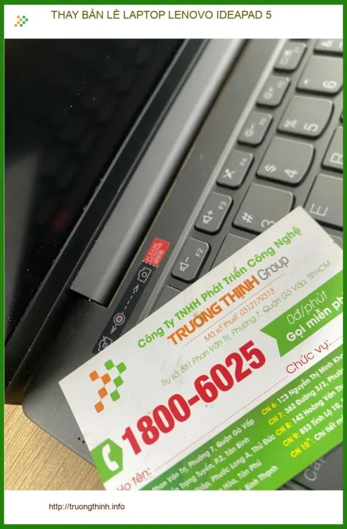 Anh Khoa trải nghiệm thay bản lề laptop Lenovo Ideapad 5 Quận 12 lấy liền
