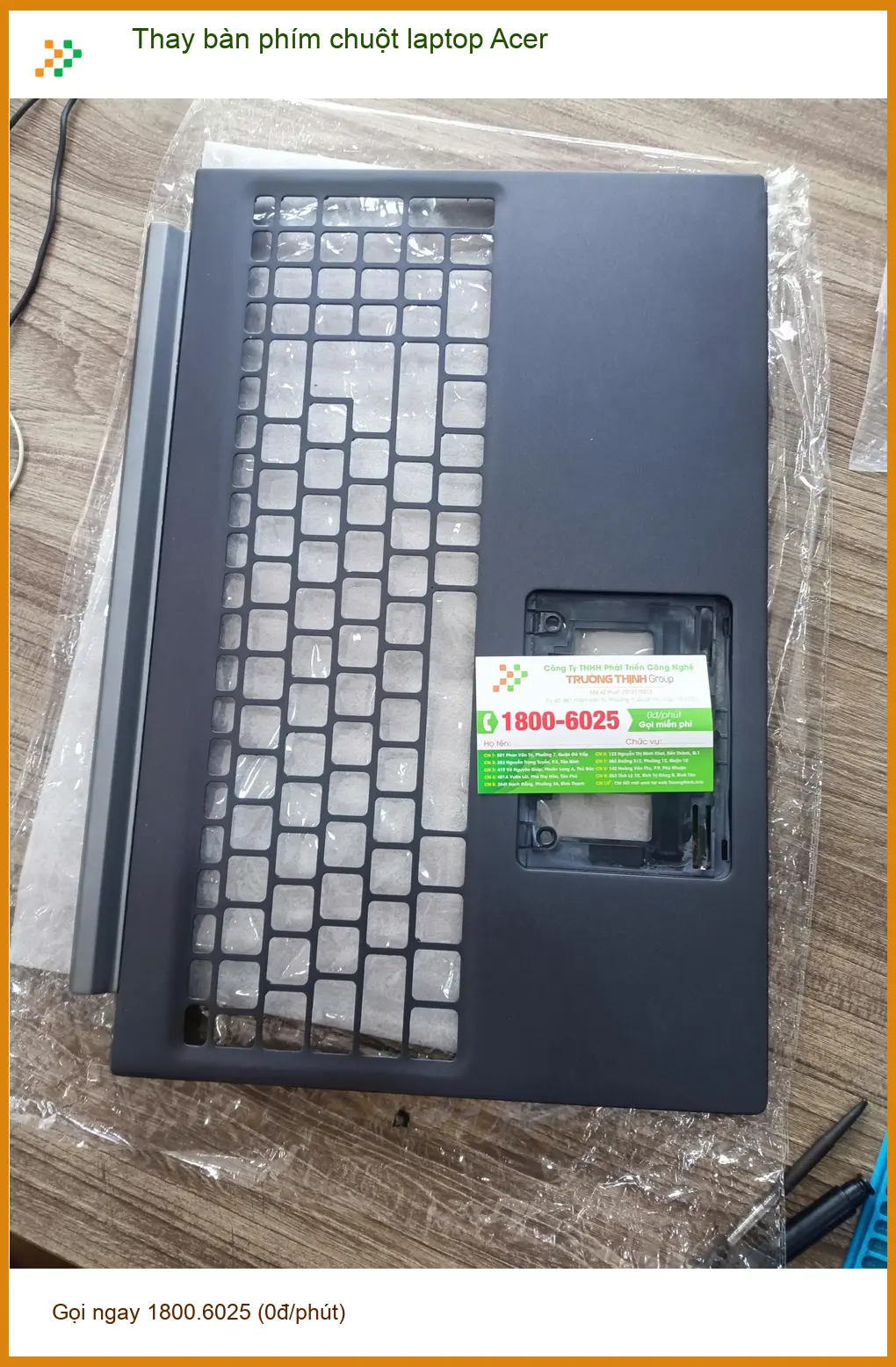 Anh Quý tìm chỗ thay bàn phím chuột laptop Acer Quận Tân Phú lấy liền ảnh thực tế 1