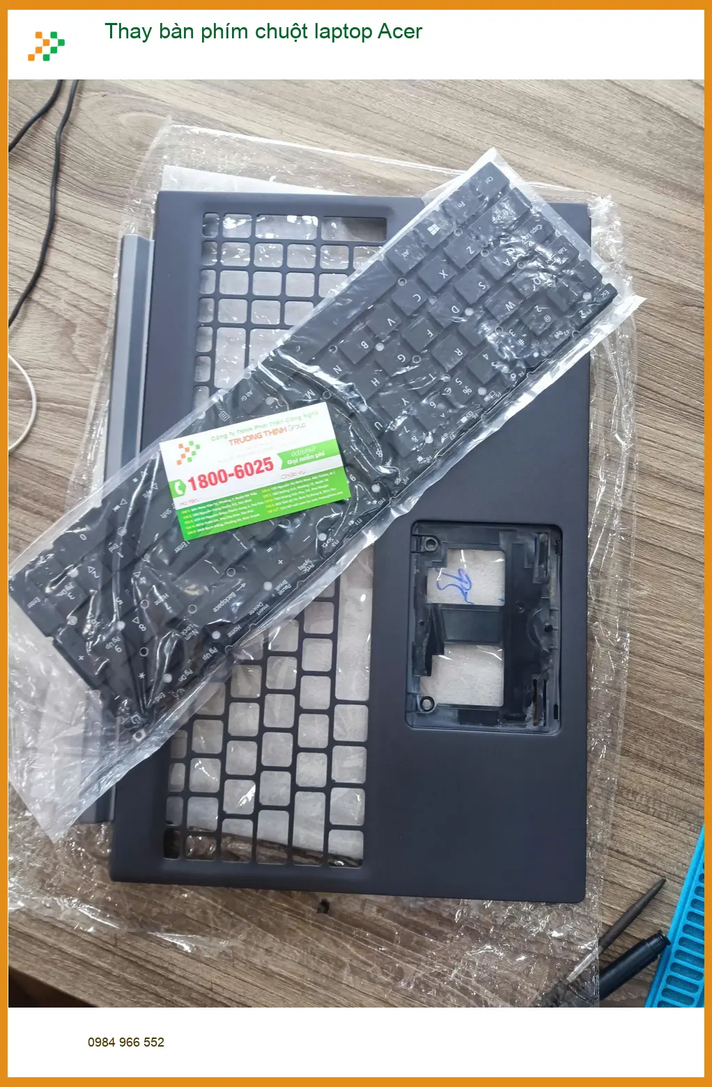 Anh Quý tìm chỗ thay bàn phím chuột laptop Acer Quận Tân Phú lấy liền ảnh thực tế 2