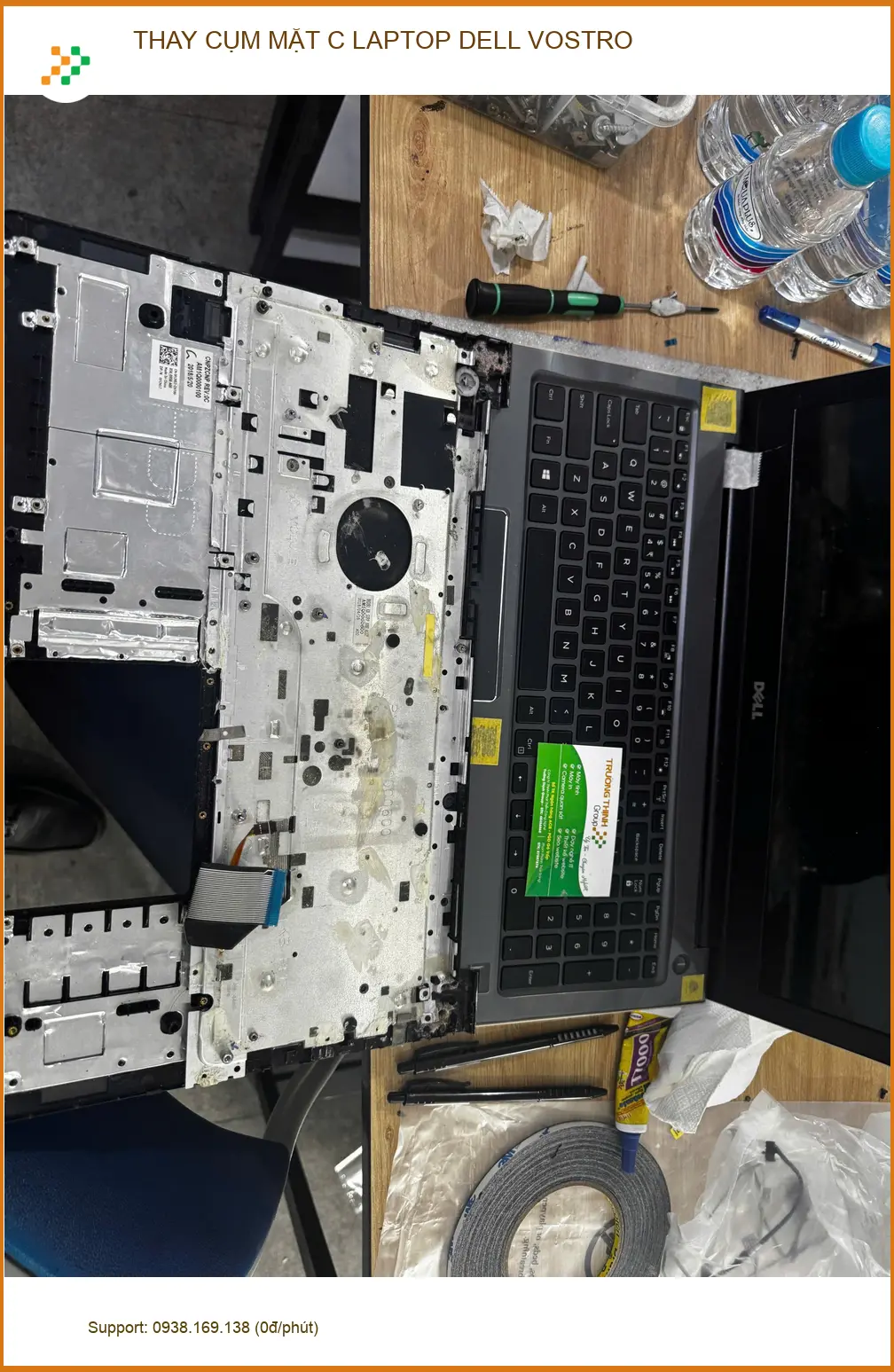 Dịch vụ Thay Cụm Mặt C Laptop Dell Vostro Quận 10 - Review Chị Minh Thư ảnh thực tế 1