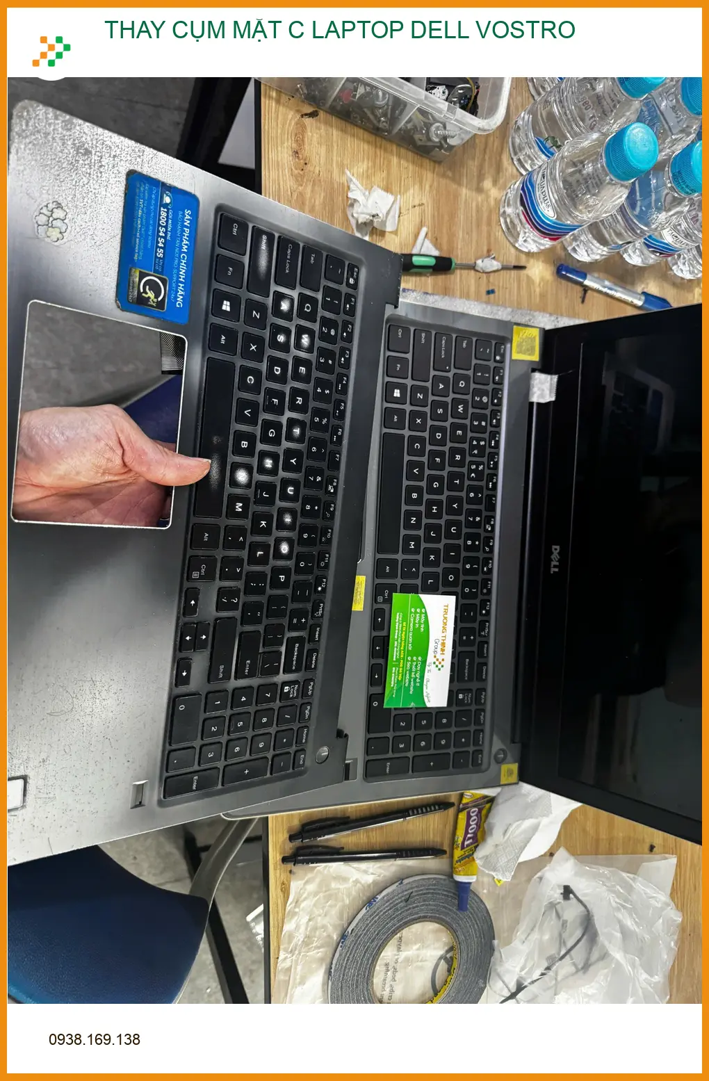 Dịch vụ Thay Cụm Mặt C Laptop Dell Vostro Quận 10 - Review Chị Minh Thư ảnh thực tế 2