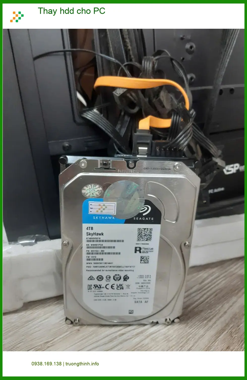 Dịch vụ Thay HDD PC Quận Tân Bình uy tín - Anh Đạt và nỗi lo mất dữ liệu