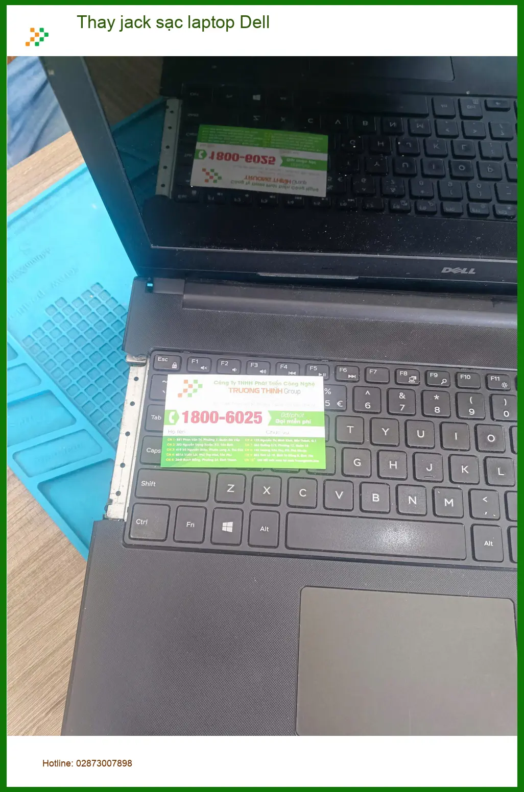 Chị Trâm tìm gấp - Chỗ thay jack sạc laptop Dell Quận Tân Phú lấy liền ảnh thực tế 1