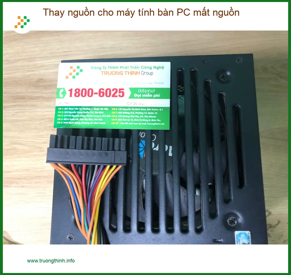 Anh Quang kỹ sư IT thay nguồn PC mất nguồn Quận Bình Tân lấy ngay ảnh thực tế 1
