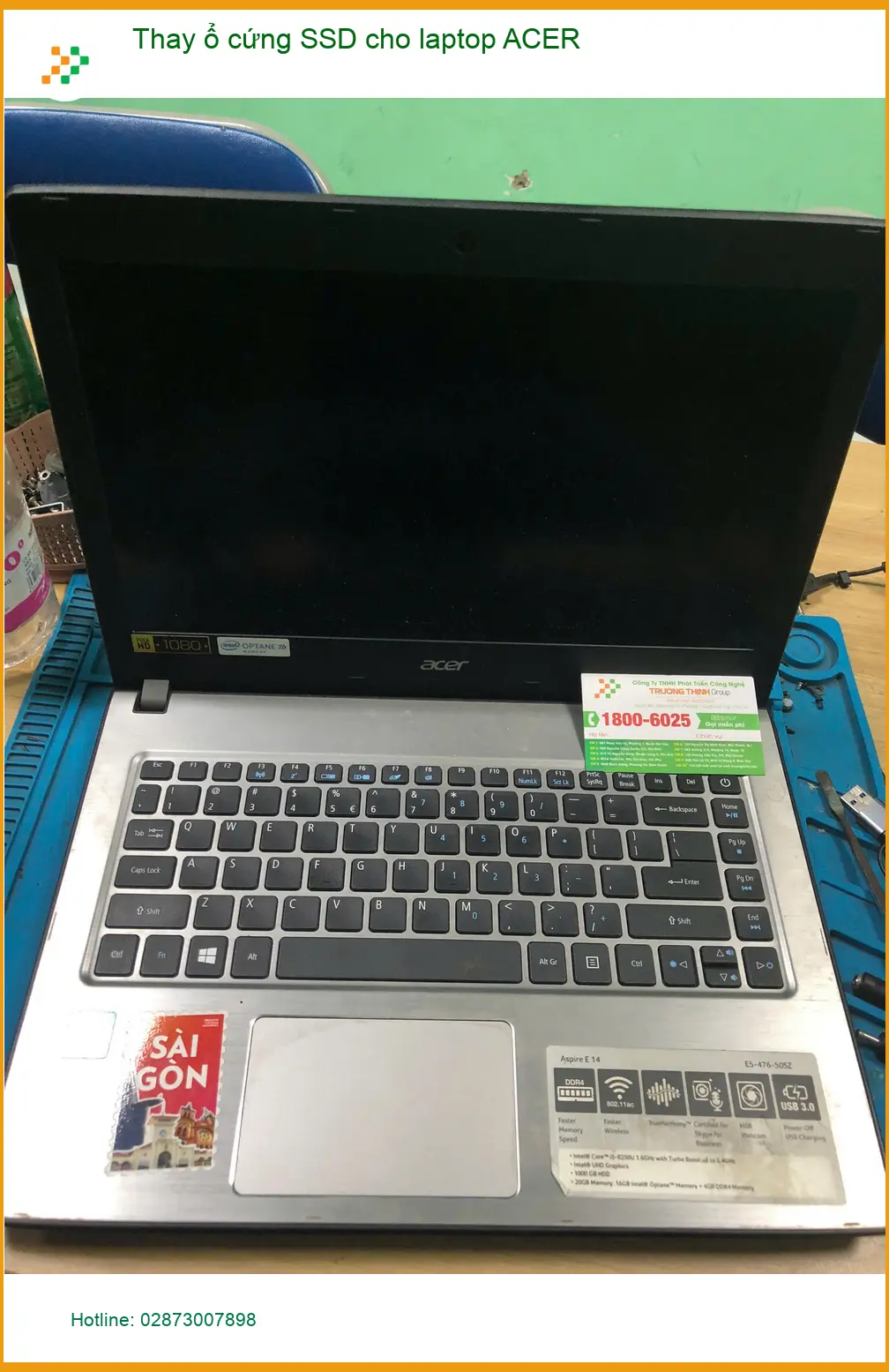 Tiệm thay ổ cứng SSD laptop ACER Quận Bình Tân - Chị Oanh giáo viên cần nâng cấp máy ảnh thực tế 2
