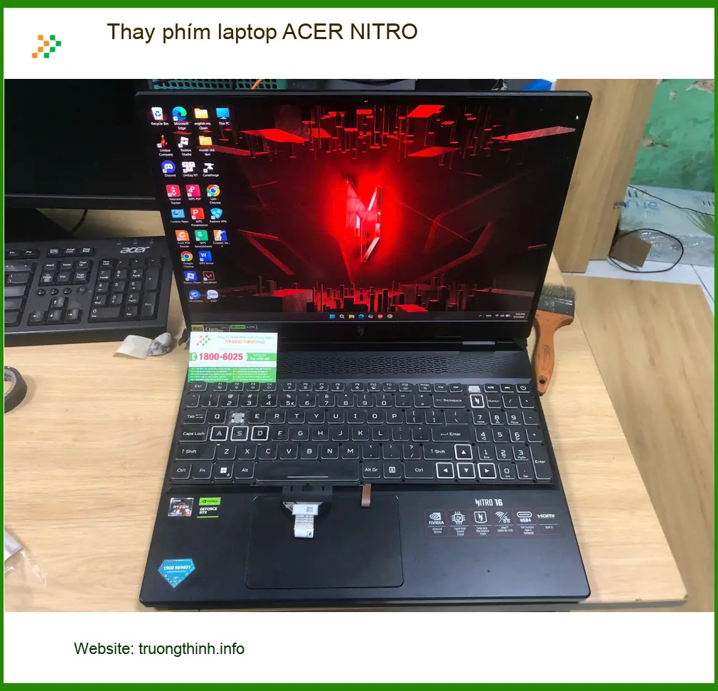 Địa điểm thay phím laptop ACER NITRO Quận Bình Tân lấy liền - Chú Quý kỹ sư