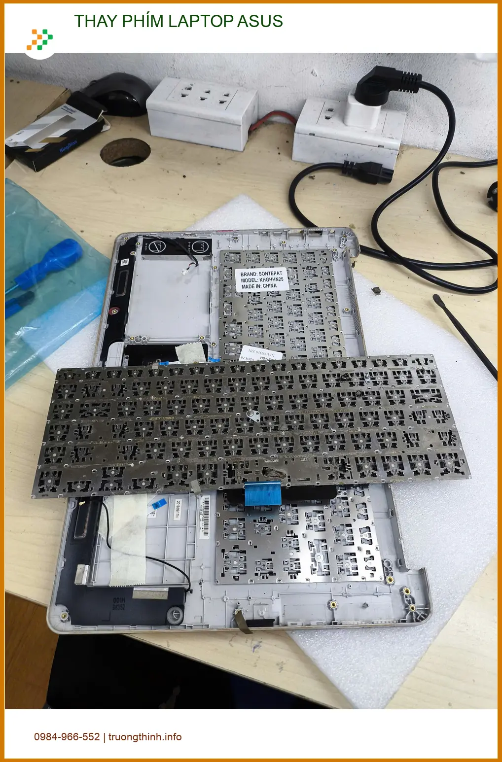Anh Phúc tìm chỗ Thay PHÍM LAPTOP ASUS Quận Gò Vấp lấy liền ảnh thực tế 1