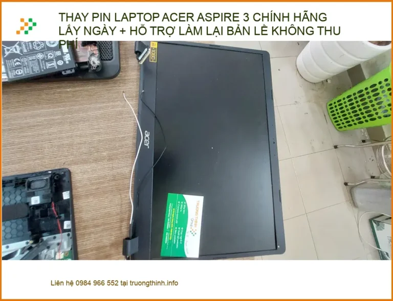 Anh Khải tìm dịch vụ thay pin Acer Aspire 3 lấy ngay tại Phú Nhuận