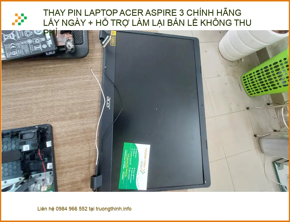 Anh Khải tìm dịch vụ thay pin Acer Aspire 3 lấy ngay tại Phú Nhuận